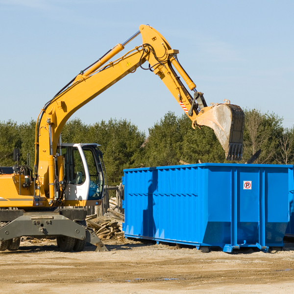 what size residential dumpster rentals are available in Cashion